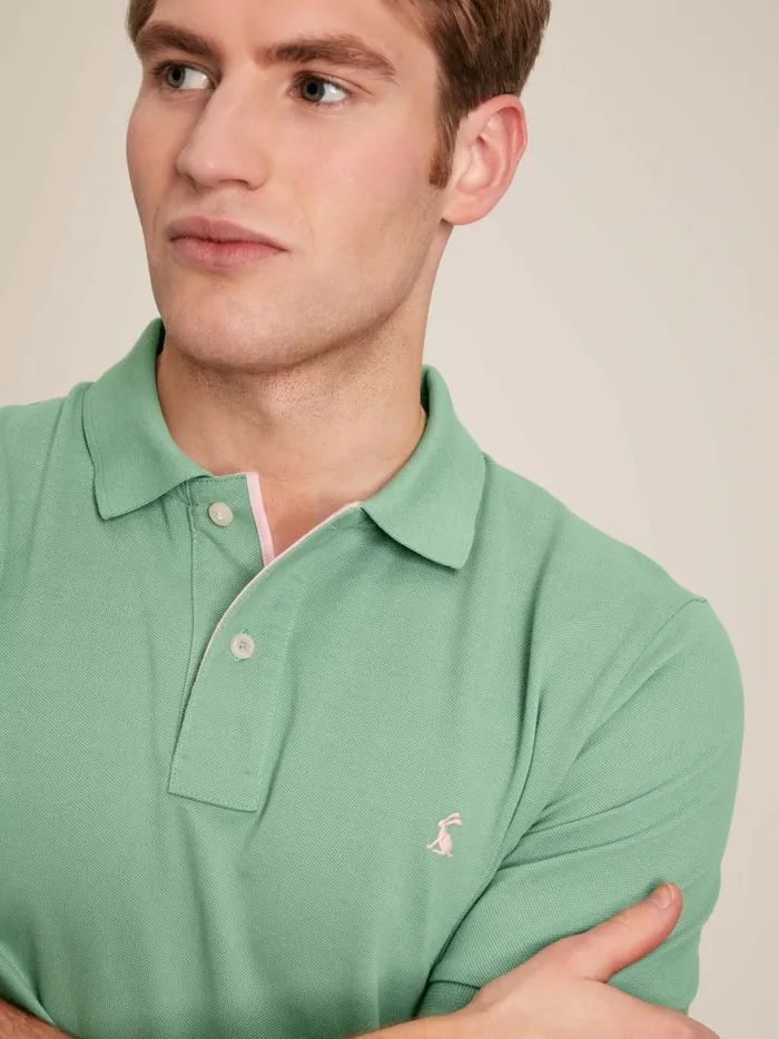 Joules Tops and Tshirts Men Green Cotton Polo Shirt