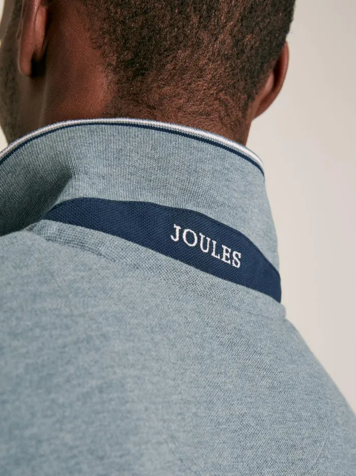 Joules Tops and Tshirts Men Grey Cotton Polo Shirt