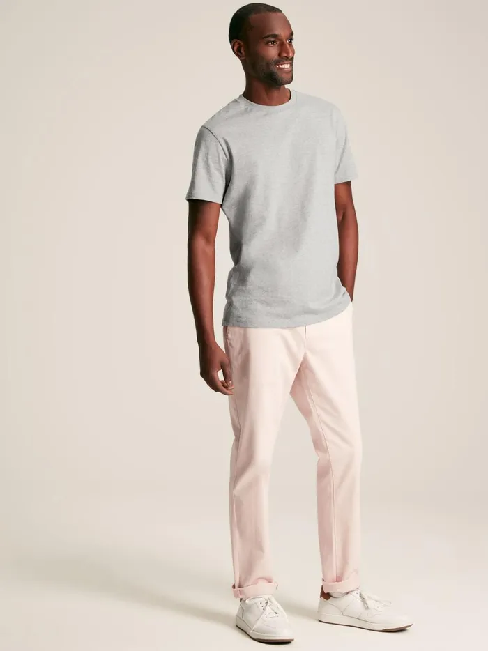 Joules Tops and Tshirts Men Grey Plain Jersey Crew Neck TShirt