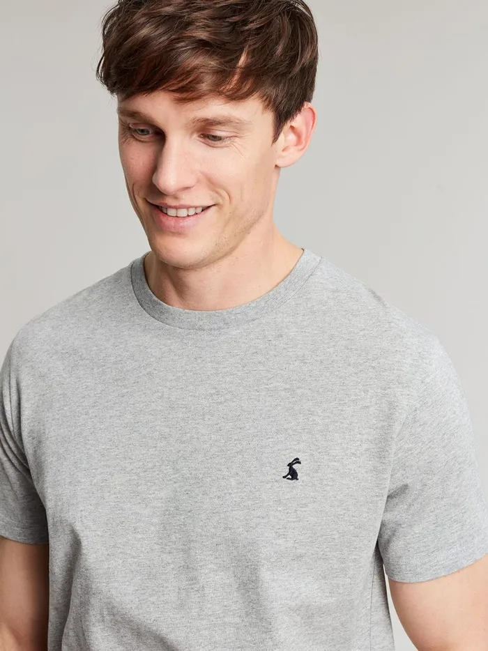 Joules Tops and Tshirts Men Grey Plain Jersey TShirt