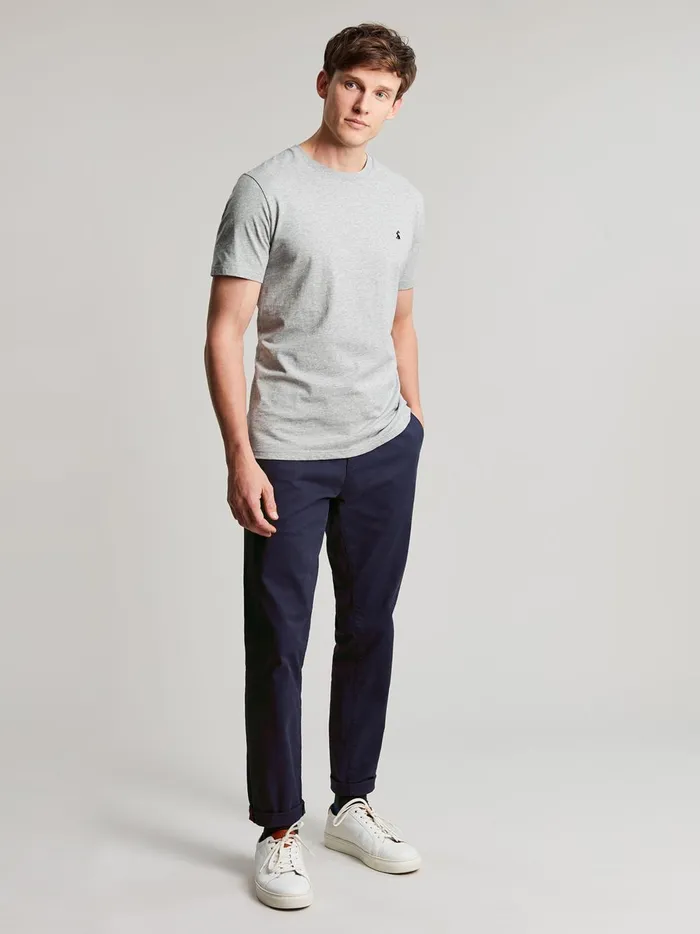 Joules Tops and Tshirts Men Grey Plain Jersey TShirt