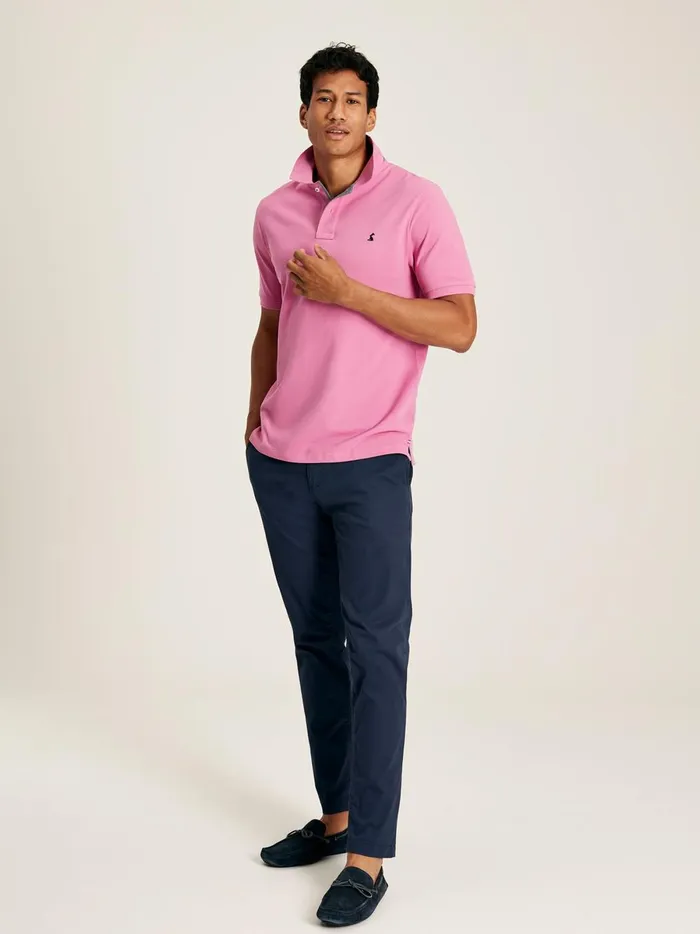 Joules Tops and Tshirts Men Mauve Classic Fit Polo Shirt