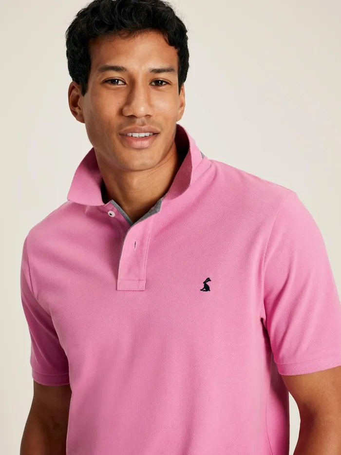 Joules Tops and Tshirts Men Mauve Classic Fit Polo Shirt