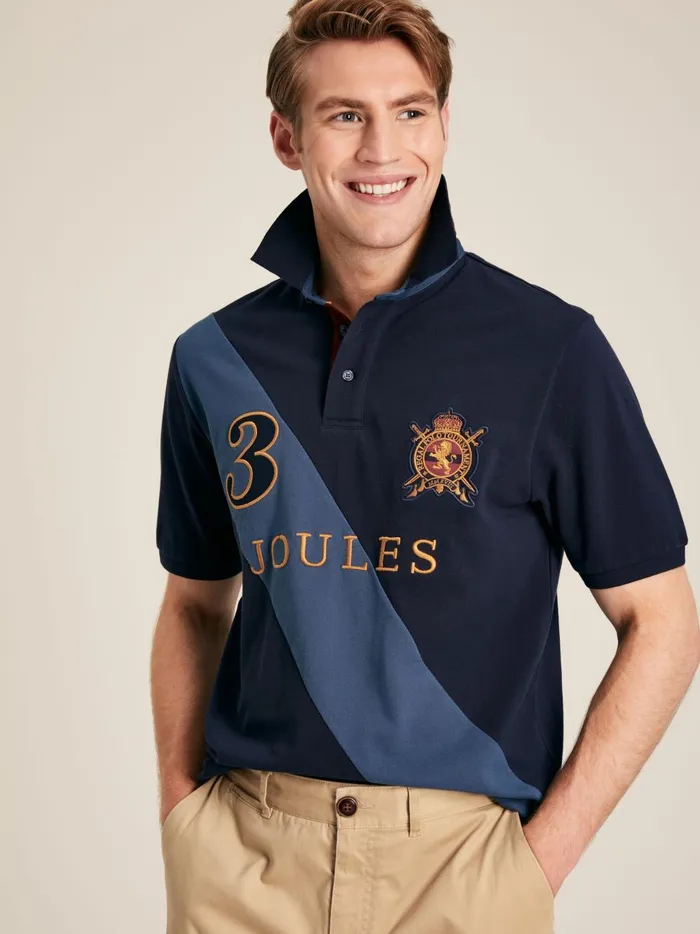 Joules Tops and Tshirts Men Navy Classic Fit Polo Shirt