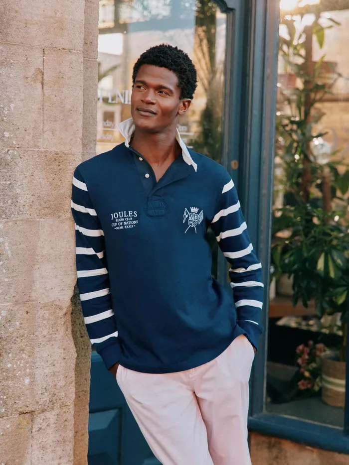 Joules Tops and Tshirts Men Navy Classic Rugby Shirt