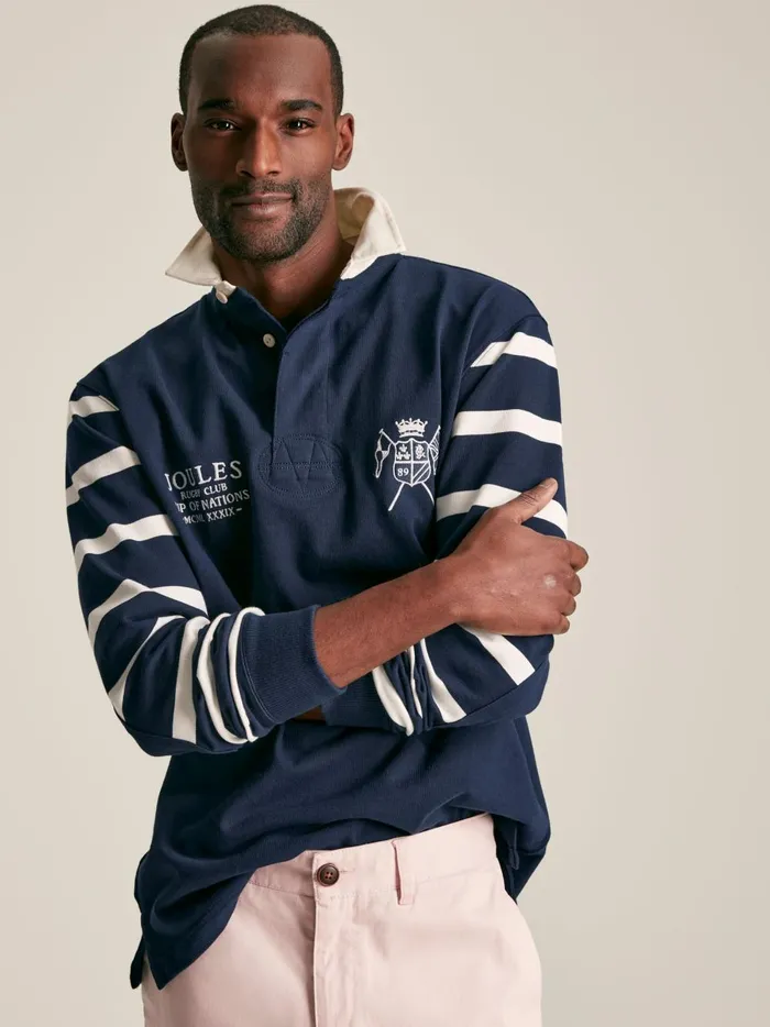 Joules Tops and Tshirts Men Navy Classic Rugby Shirt