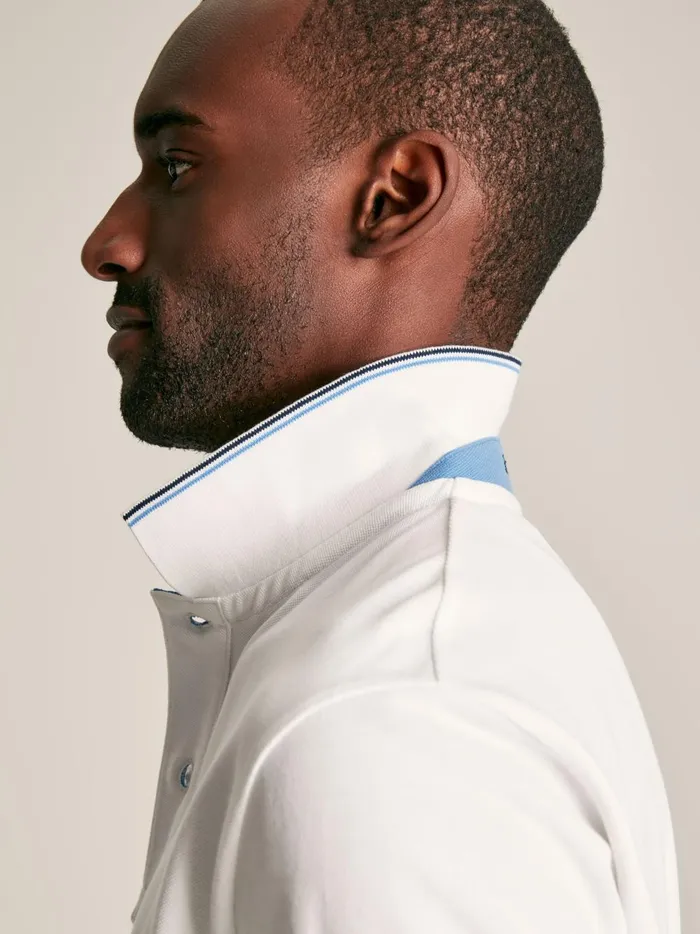 Joules Tops and Tshirts Men White Cotton Polo Shirt