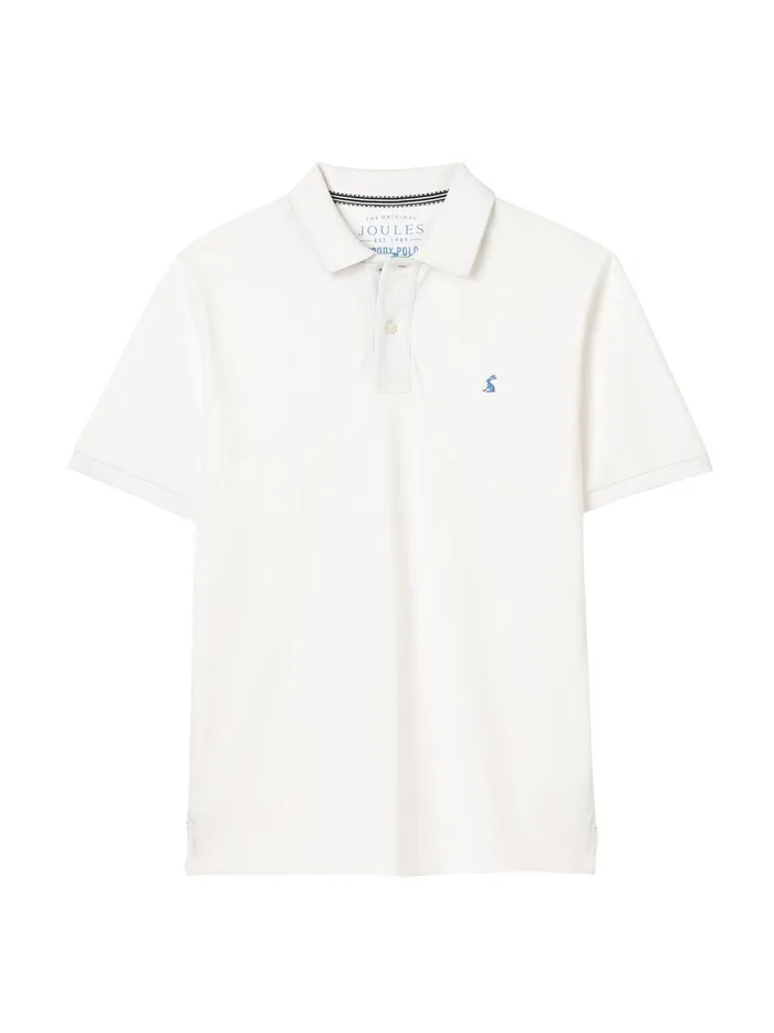 Joules Tops and Tshirts Men White Cotton Polo Shirt