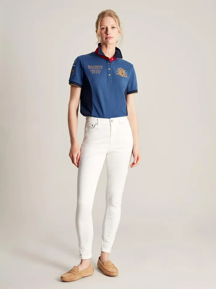 Joules Tops Women Blue Polo Shirt