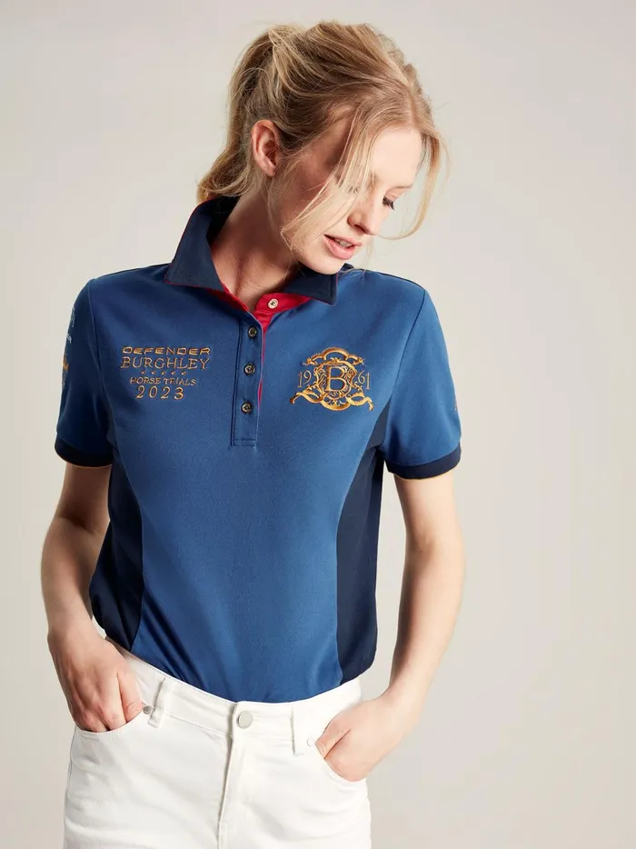 Joules Tops Women Blue Polo Shirt