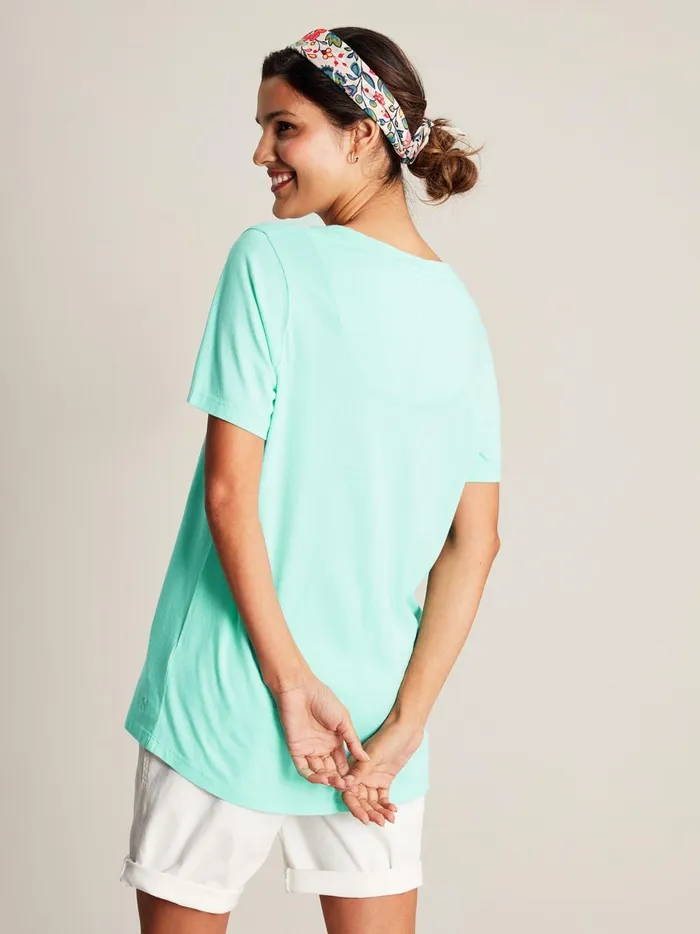 Joules Tops Women Blue V Neck Tshirt