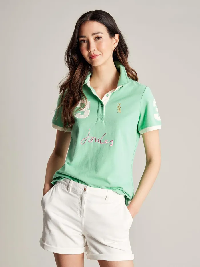 Joules Tops Women Green Polo Shirt