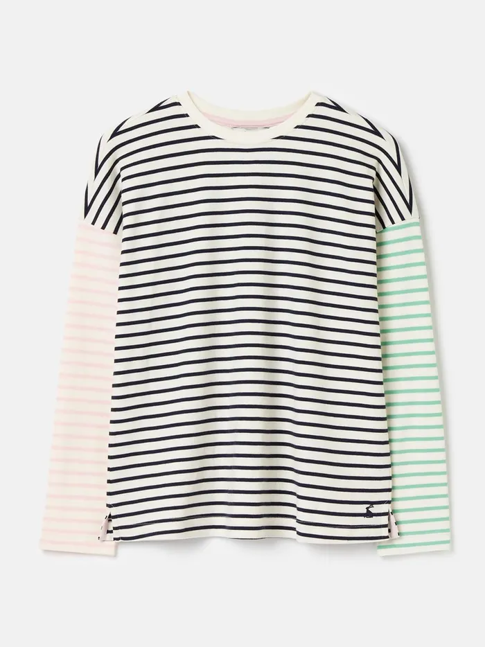 Joules Tops Women Navy Blue Drop Shoulder Long Sleeve Top