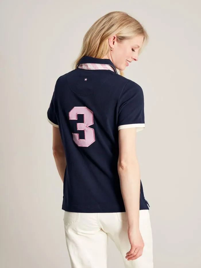 Joules Tops Women Navy Blue Polo Shirt