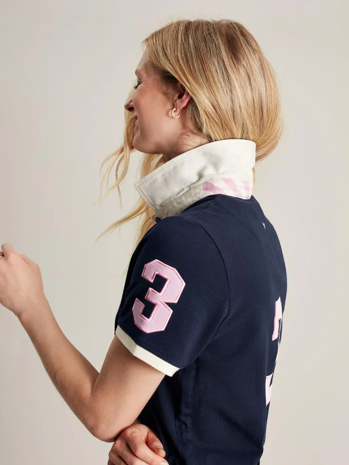 Joules Tops Women Navy Blue Polo Shirt