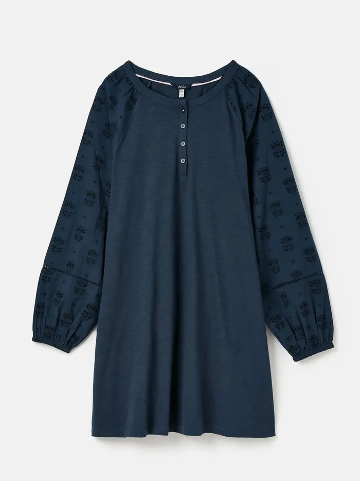 Joules Tops Women Navy BroderieJersey Tunic