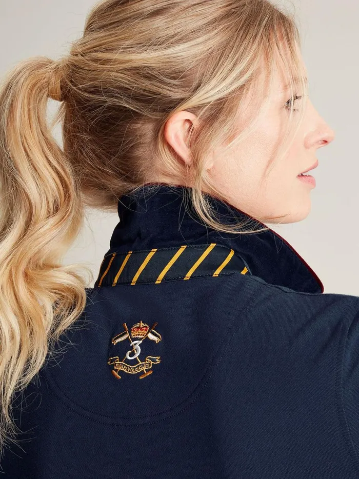 Joules Tops Women Navy Long Sleeve Polo Shirt