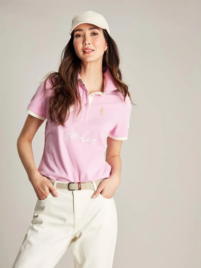 Joules Tops Women Pink Polo Shirt