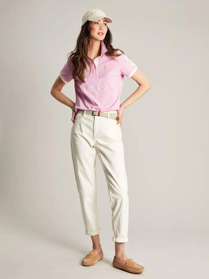 Joules Tops Women Pink Polo Shirt