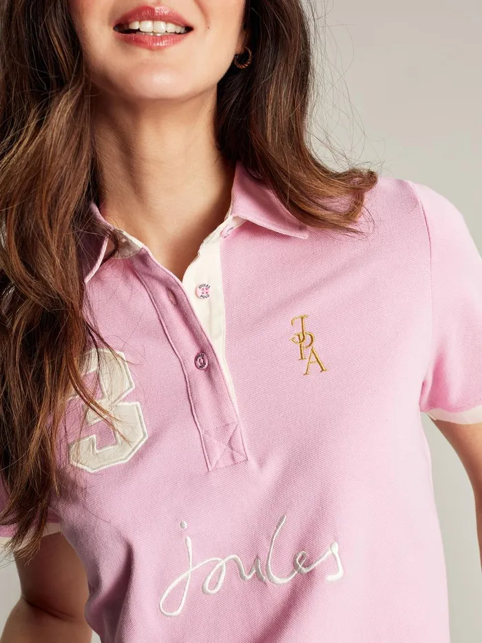 Joules Tops Women Pink Polo Shirt