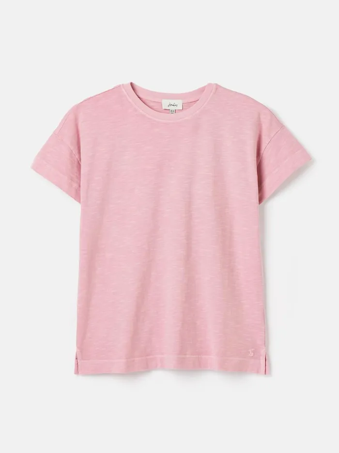 Joules Tops Women Pink Short Sleeve TShirt