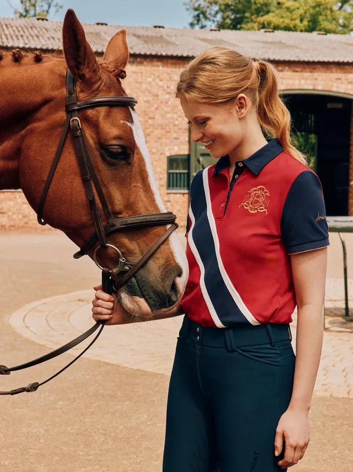Joules Tops Women Red Polo Shirt