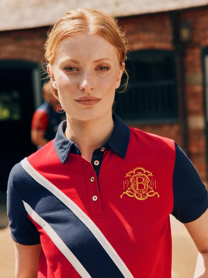 Joules Tops Women Red Polo Shirt
