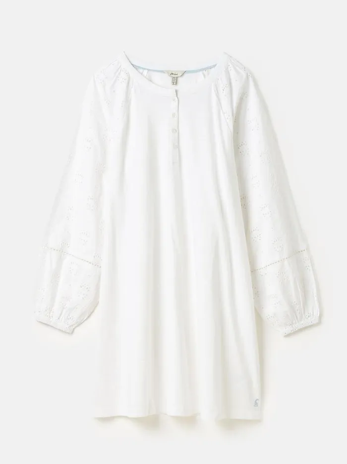 Joules Tops Women White BroderieJersey Tunic