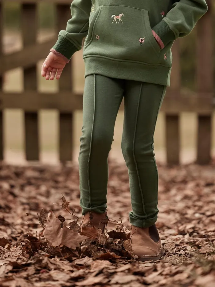 Joules Trousers and Leggings Girls Green Jodphur Leggings