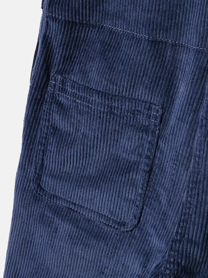 Joules Trousers and Leggings Girls Navy Blue Cord Dungarees