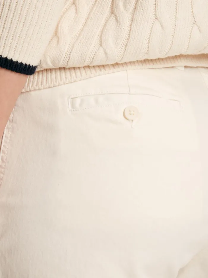 Joules Trousers and Leggings Women Cream Slim Fit Chino Trousers