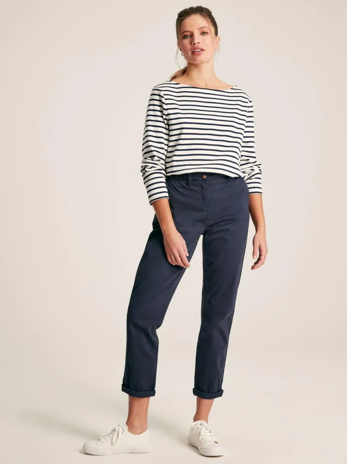 Joules Trousers and Leggings Women Navy Chino Trousers