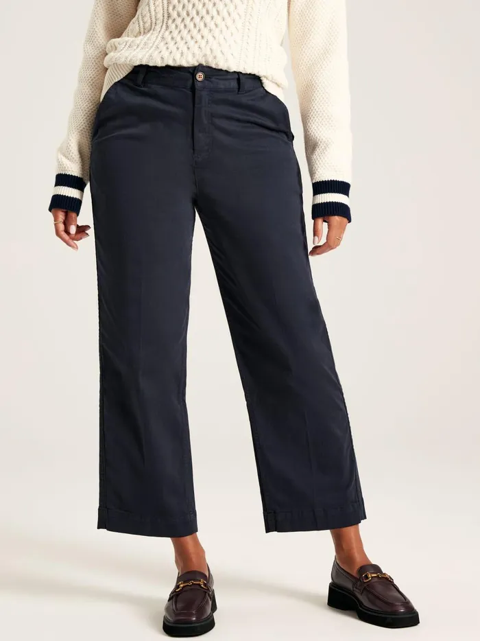 Joules Trousers and Leggings Women Navy Straight Leg Chinos