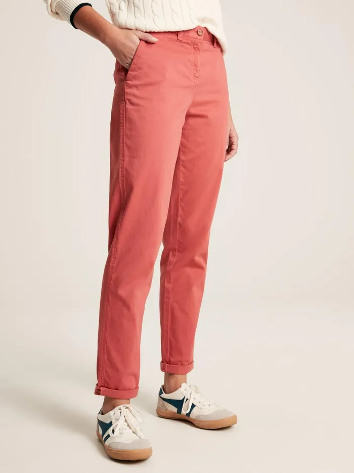 Joules Trousers and Leggings Women Pink Chino Trousers