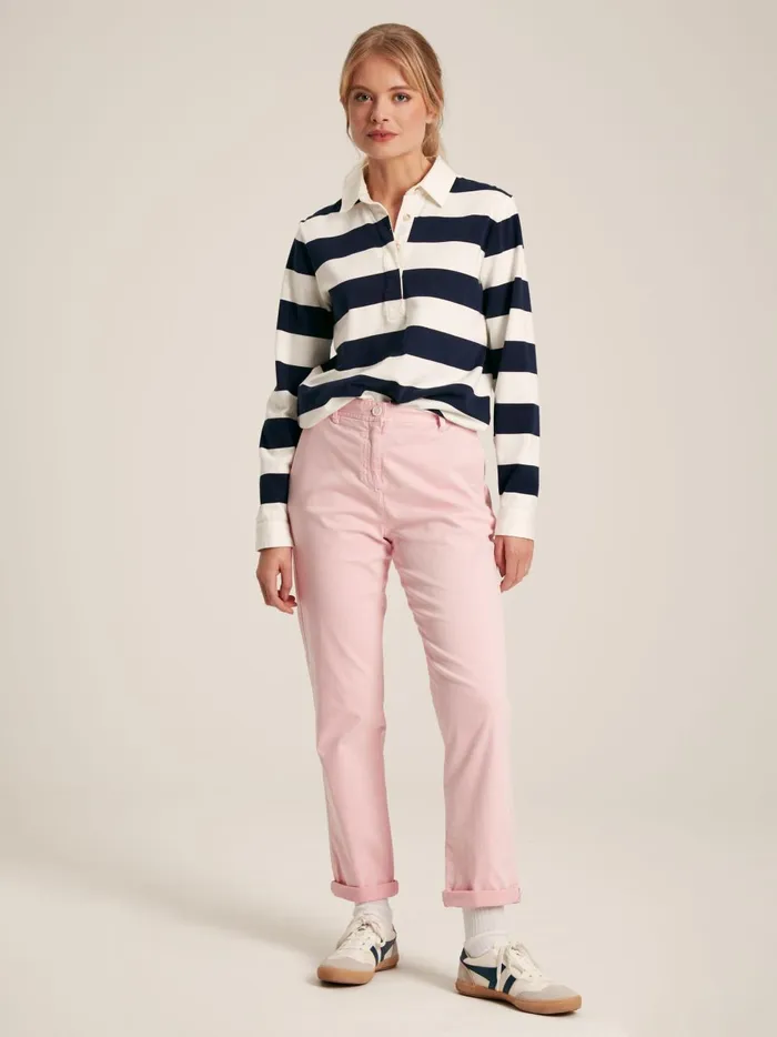 Joules Trousers and Leggings Women Rose Pink Slim Fit Chino Trousers