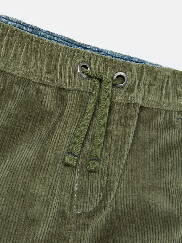 Joules Trousers Boys Khaki Elasticated Waist Corduroy Trousers