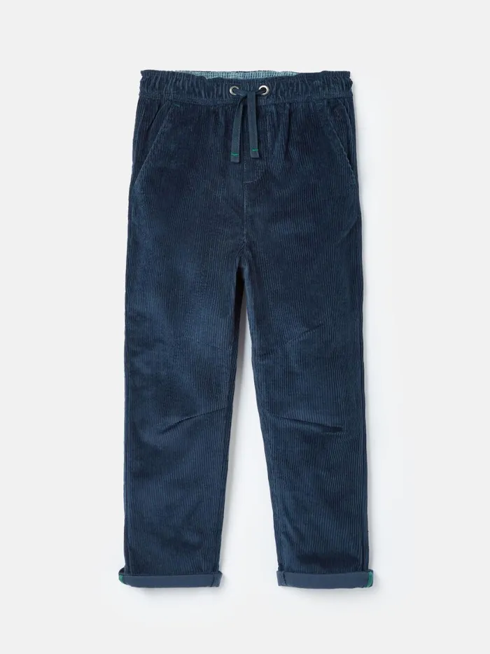 Joules Trousers Boys Navy Elasticated Waist Corduroy Trousers
