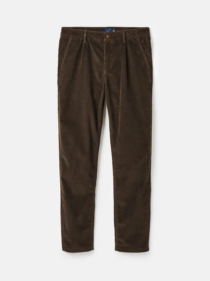 Joules Trousers Men Brown Straight Leg Uroy Trousers