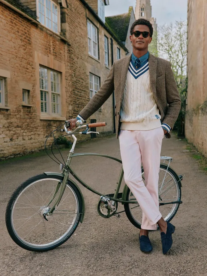 Joules Trousers Men Light Pink Slim Fit Chinos