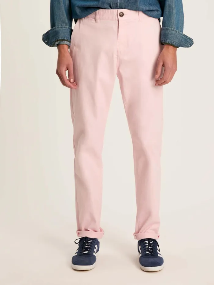 Joules Trousers Men Light Pink Slim Fit Chinos