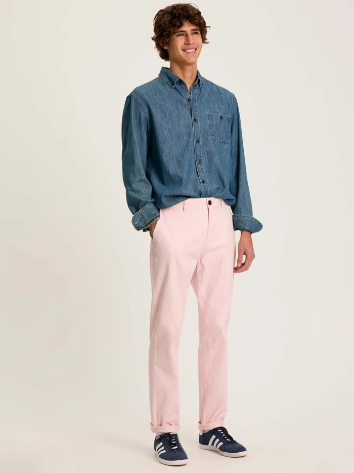 Joules Trousers Men Light Pink Slim Fit Chinos