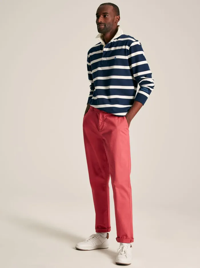 Joules Trousers Men Pink Slim Fit Chinos