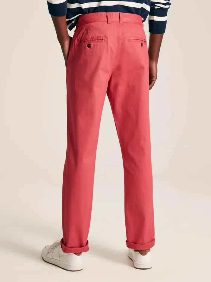 Joules Trousers Men Pink Slim Fit Chinos