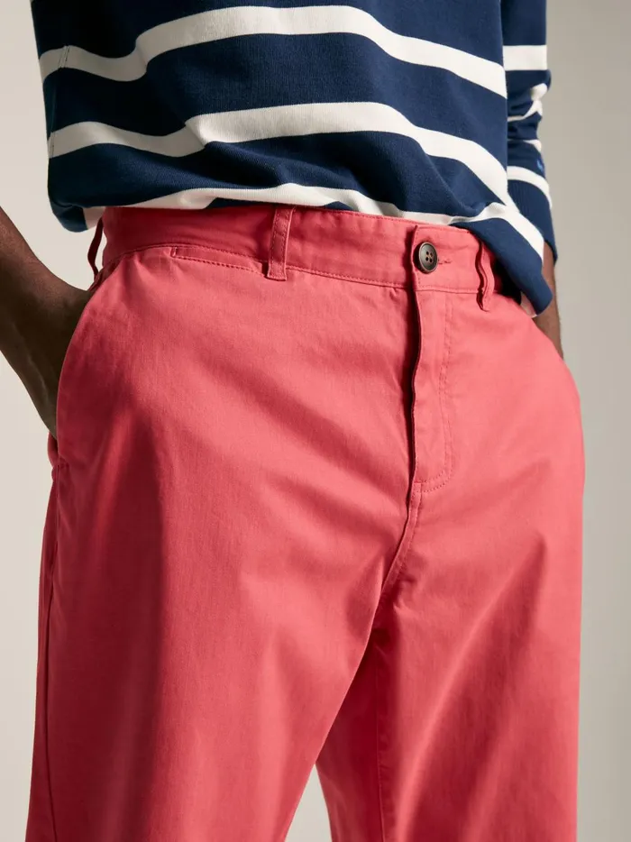 Joules Trousers Men Pink Slim Fit Chinos
