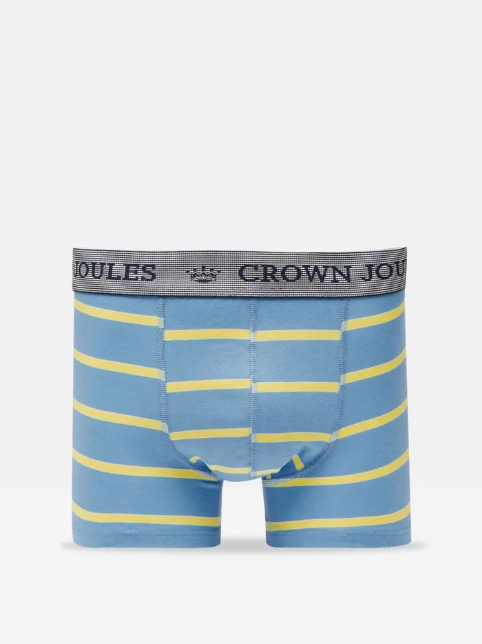 Joules Underwear Men Blue Sail Cotton Boxer Briefs 2 Pack