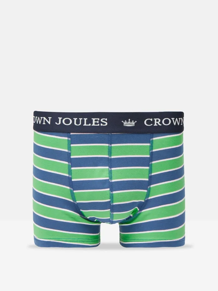 Joules Underwear Men GreenBlue Cotton Boxer Briefs 2 Pack