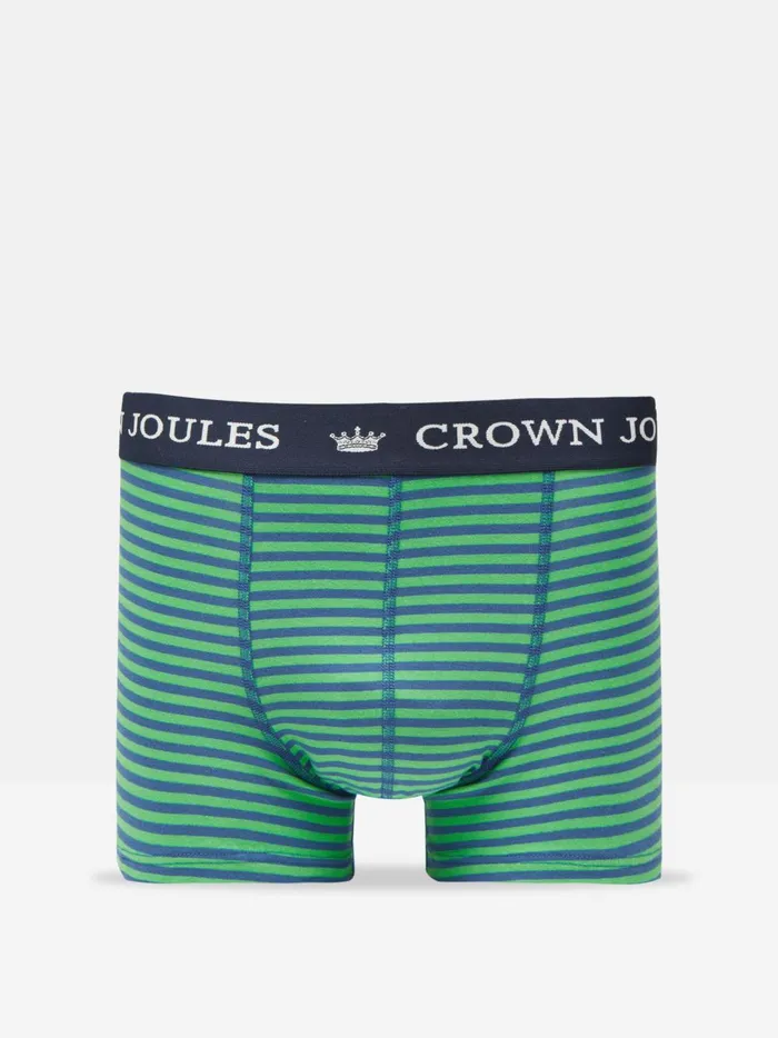 Joules Underwear Men GreenBlue Cotton Boxer Briefs 2 Pack