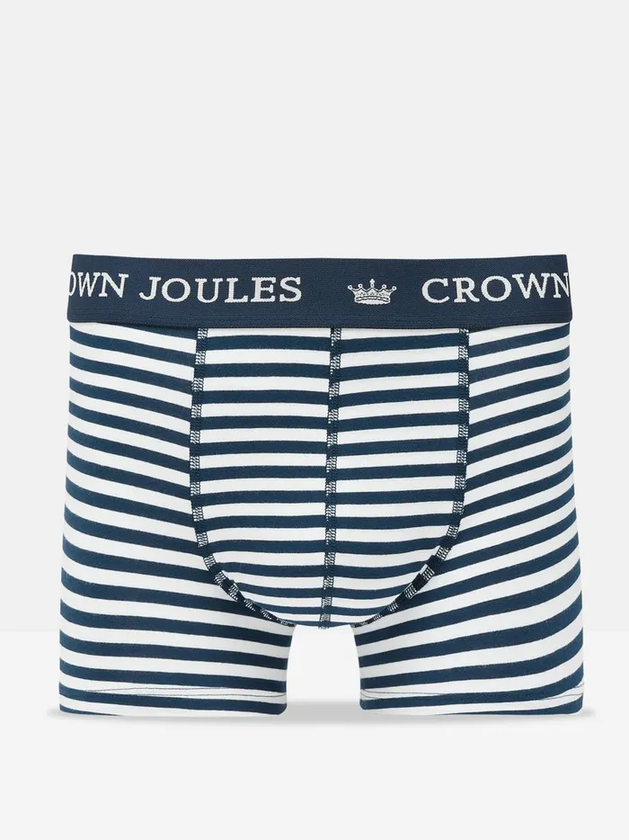 Joules Underwear Men Navy Hare Cotton Boxer Briefs 2 Pack