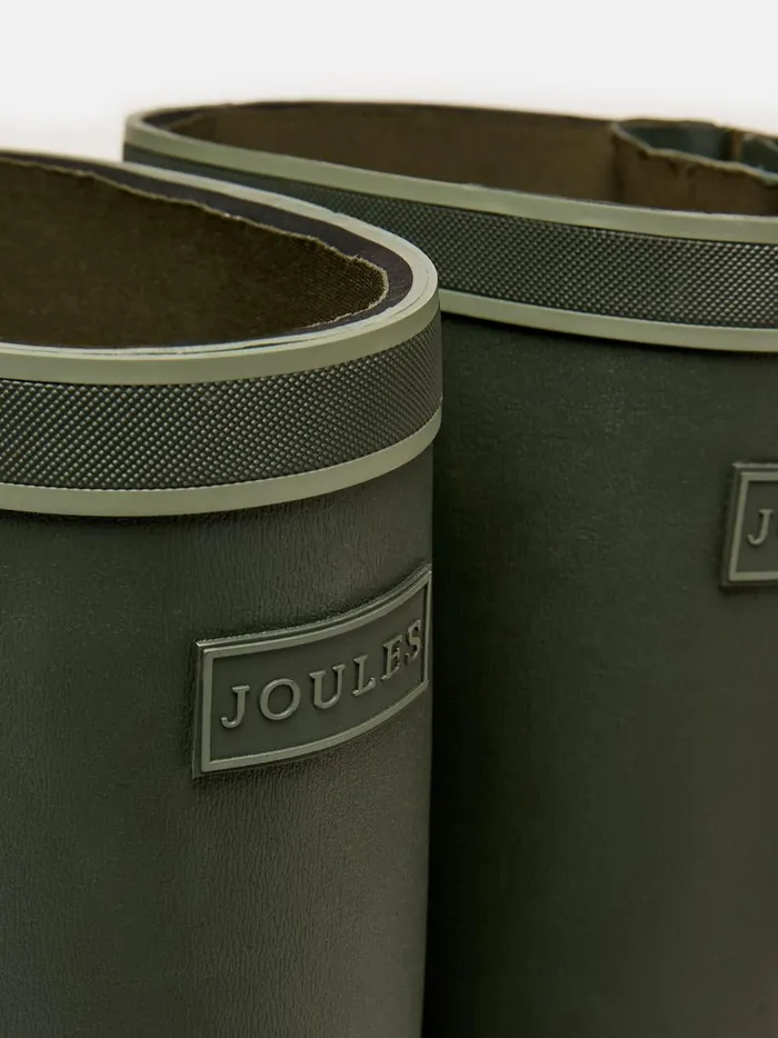 Joules Wellies Men Green Adjustable Neoprene Lined Tall Wellies