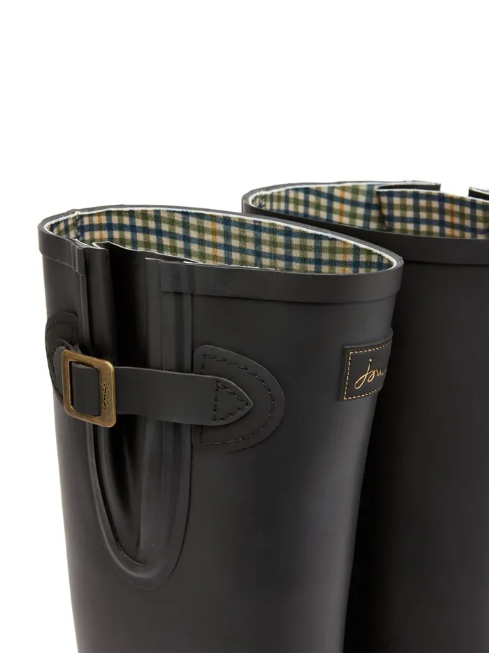 Joules Wellies Women Black Adjustable Tall Wellies
